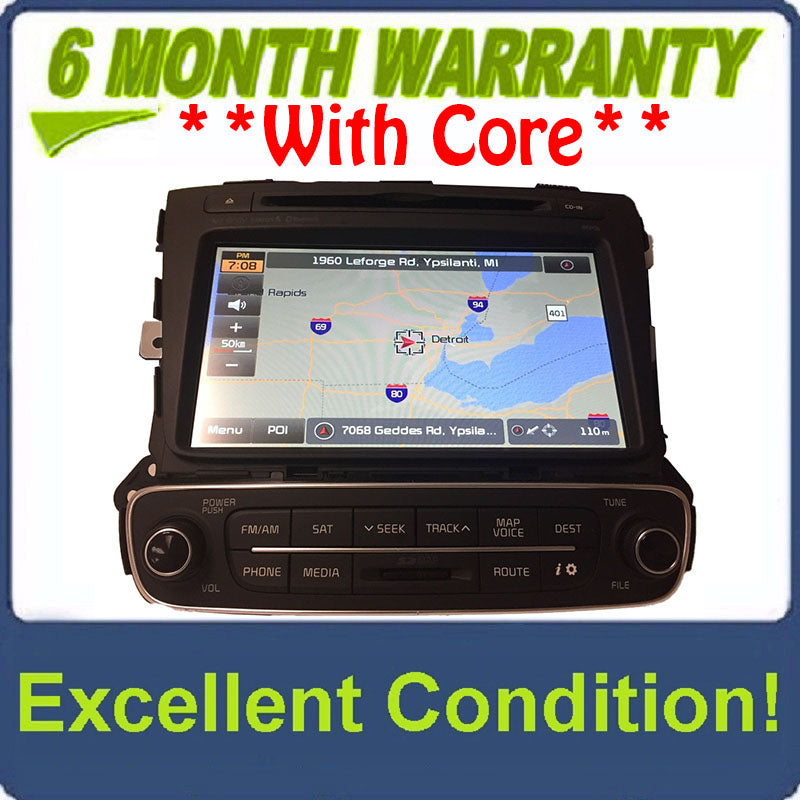2014 2015 Kia Sorento OEM Infinity Navigation CD MP3 Sirius Bluetooth Radio Receiver