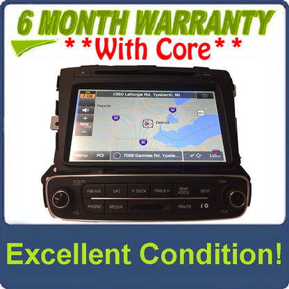 2014 2015 Kia Sorento OEM Infinity Navigation CD MP3 Sirius Bluetooth Radio Receiver