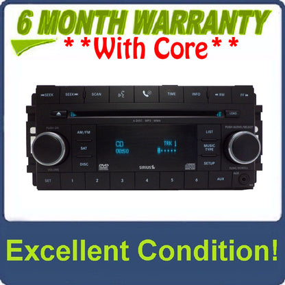 2007 - 2012 Chrysler Jeep Dodge OEM AM FM Radio MP3 6 Disc CD Player Changer Receiver REQ