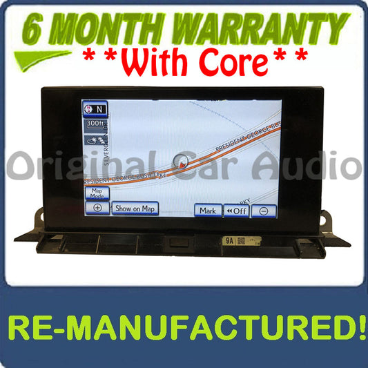 Reman 2015 - 2017 Lexus NX200t NX300h OEM Navigation Radio Display Screen