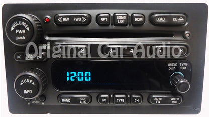 REMAN 2003 - 2006 GMC OEM AM FM Radio 6 Disc CD Changer Stereo Receiver