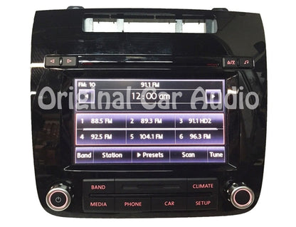 2011 2012 2013 2014 Volkswagen Touareg OEM Touch Screen Sirius Radio Stereo 6 Disc Changer RCD-550,