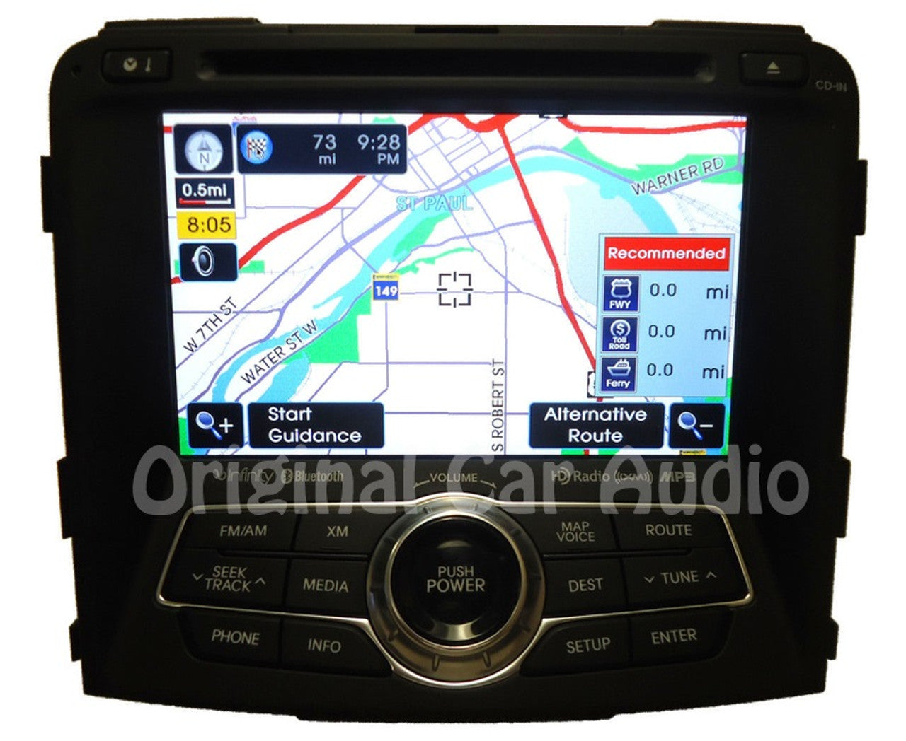 Reman 2011 - 2015 Hyundai OEM Infinity XM SAT Radio Navigation Bluetooth CD Player