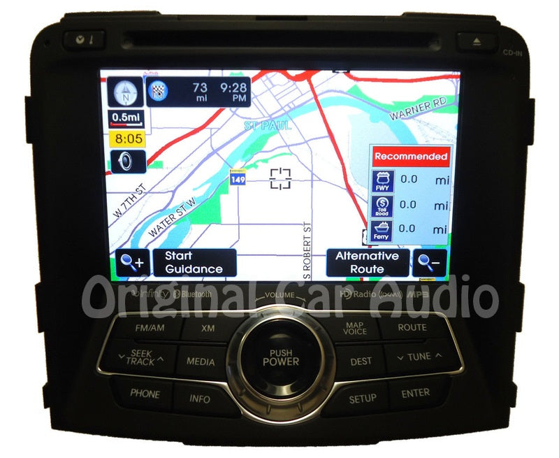 2011 - 2015 Hyundai Infinity XM radio navigation Bluetooth CD player OEM
