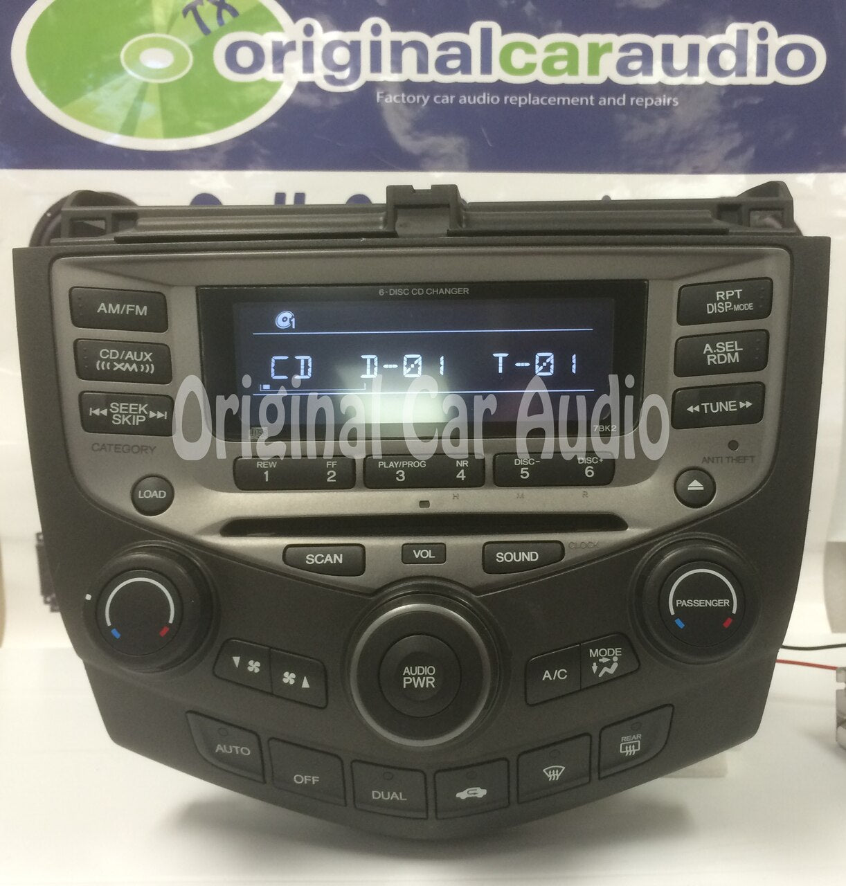 New Mech 2004 - 2007 Honda Accord OEM AM FM Radio 6 CD Changer