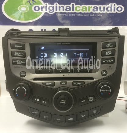 New Mech 2004 - 2007 Honda Accord OEM AM FM Radio 6 CD Changer