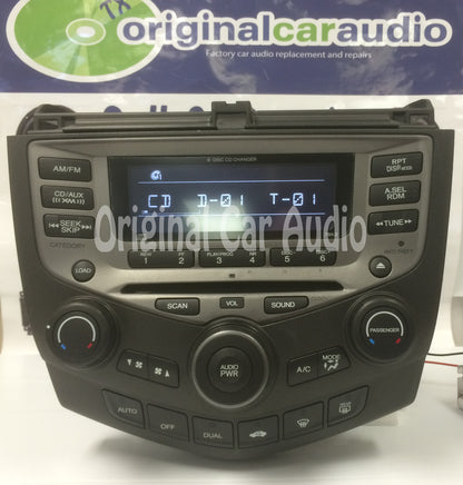 2004 - 2007 Honda Accord Radio and 6 CD Changer (EX)