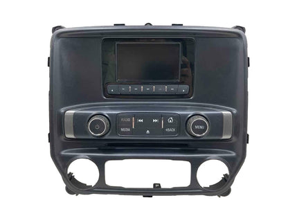 2014 - 2015 GMC Sierra Chevrolet Silverado OEM 4" Display Screen Control Panel w/ Silver Trim