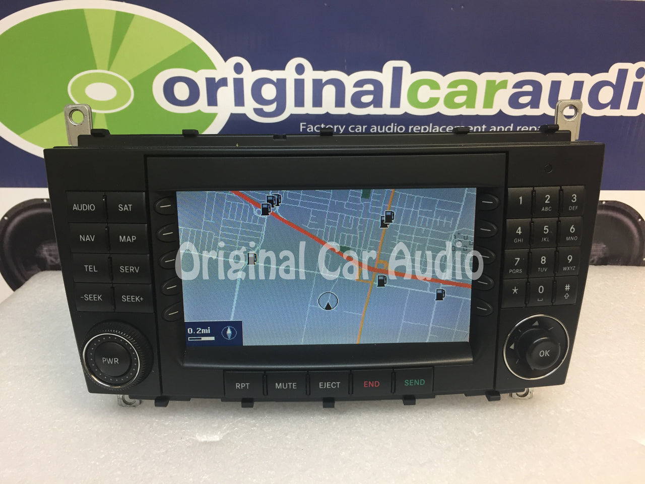2005 2006 2007 Mercedes-Benz C Class OEM Comand Navigation Radio CD Player TYPE 203