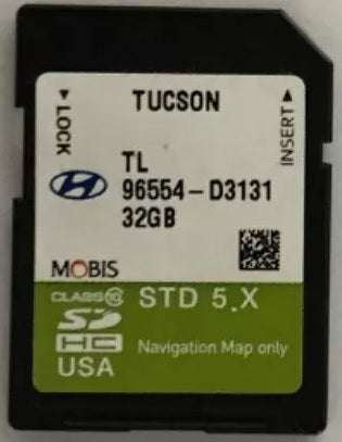2016 - 2018 Hyundai Tucson OEM Navigation Maps Factory SD Card STD 5.X D3130