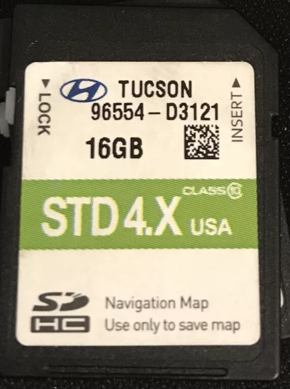 2017 Hyundai Tucson OEM Navigation Maps Factory SD Card STD 4.X D3121