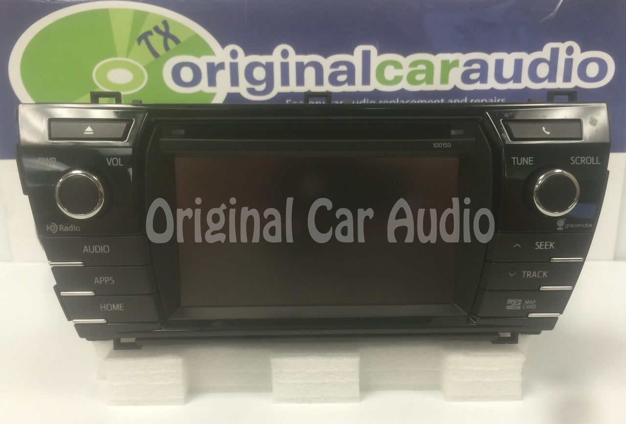 2014 2015 2016 Toyota Corolla OEM Navigation Touchscreen Gracenote XM Satellite MP3 CD Receiver