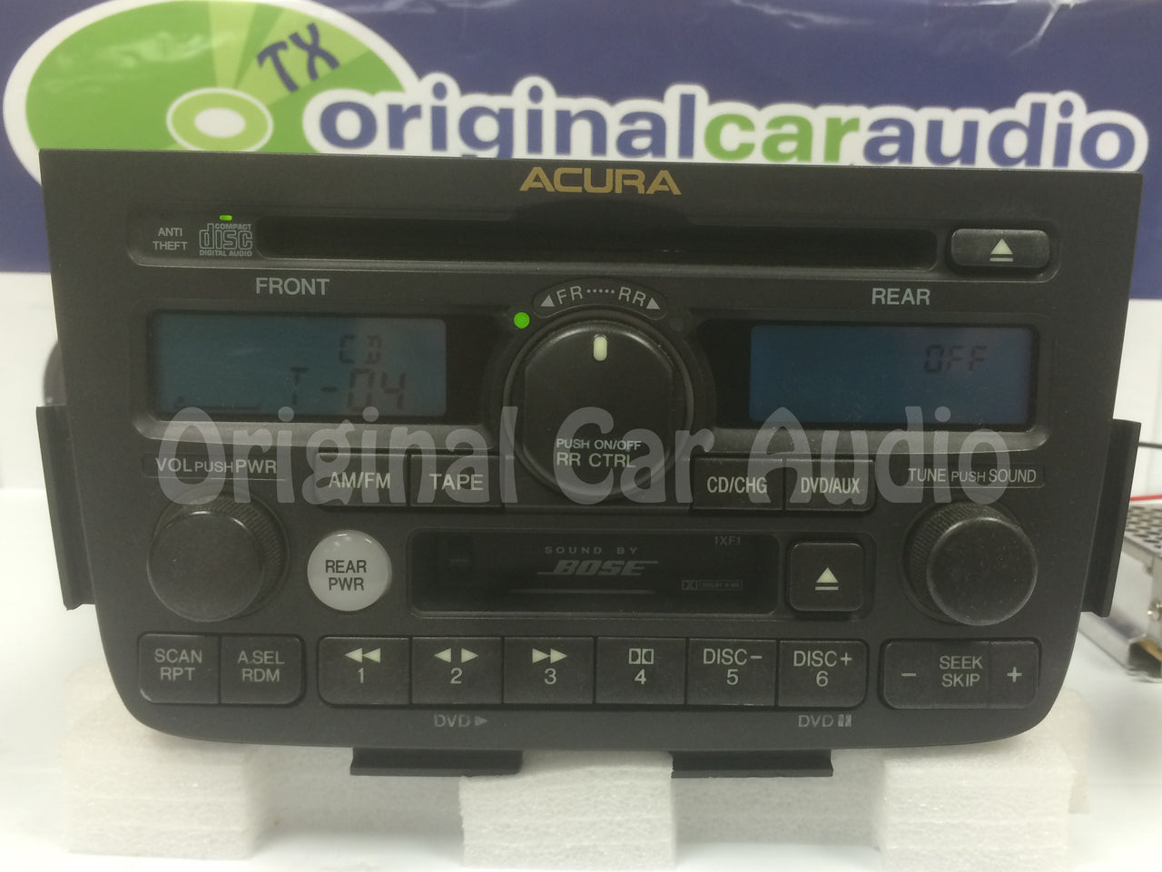 01 02 03 04 Acura MDX BOSE Radio Tape CD Player 1XF1 1XF3