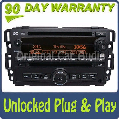 Unlocked GMC Radio DVD CD Player Dual Aux MP3 XM Satellite