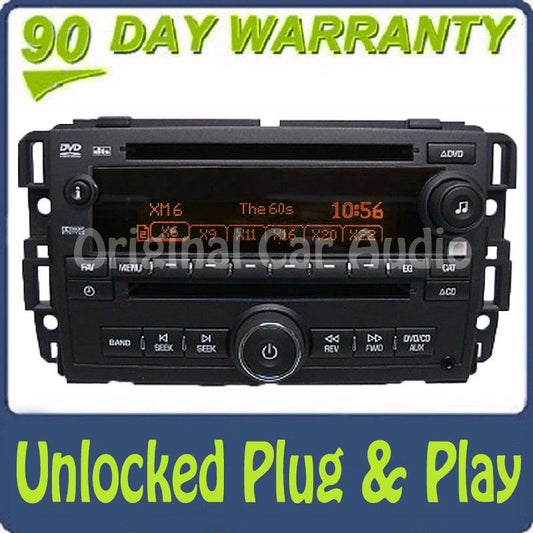 Unlocked GMC Radio DVD CD Player Dual Aux MP3 XM Satellite