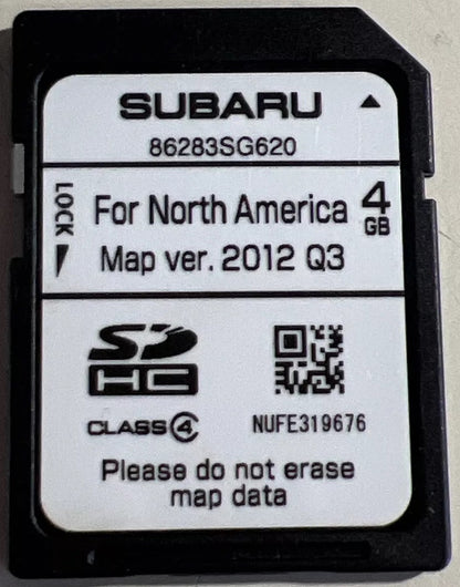 2014 - 2015 Subaru Forester OEM Navigation SD Card Map Ver. 2012 Q3