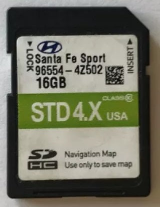 2016 - 2018 Hyundai Santa Fe OEM Navigation Maps SD Card STD 4.X 4Z502