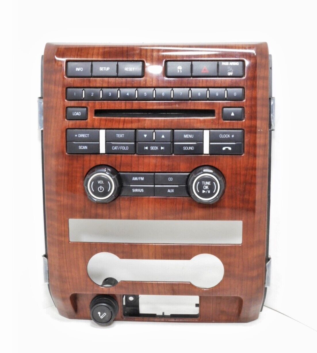 2009 - 2012 Ford F-150 OEM Faceplate Control Panel Bezel WOOD GRAIN