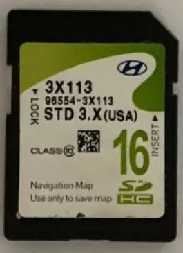 2016 - 2018 Hyundai Elantra OEM Navigation Maps Factory SD Card STD 4.X 3X113