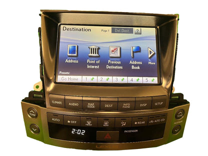 REPAIR 2008-2015 LEXUS LX570 OEM Navigation Climate Control Media Display Screen