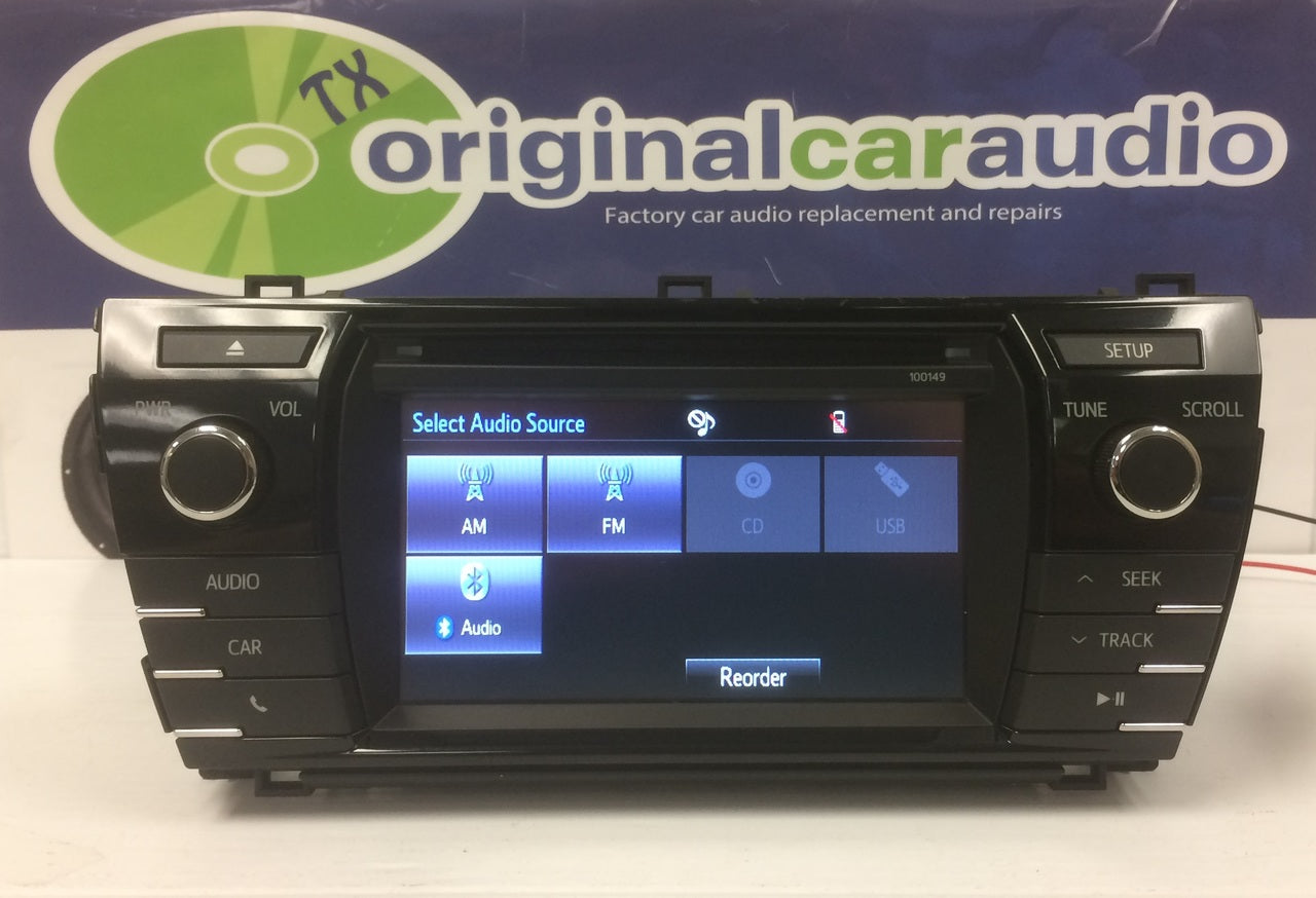 2014 2015 2016 TOYOTA COROLLA OEM HD AM FM XM Radio CD MP3 Player Touchscreen Bluetooth Receiver