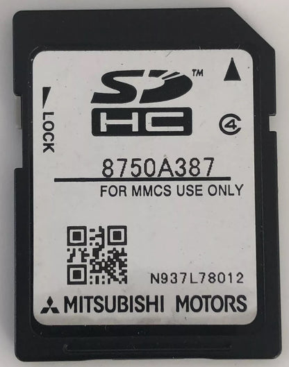 2014 - 2016 Mitsubishi Outlander Sport Lancer Ralliart OEM Navigation SD CARD 8750A387