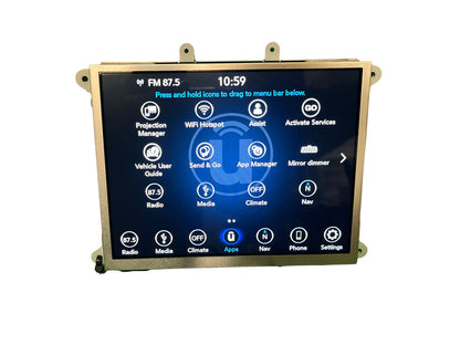 2018 - 2022 Jeep Grand Cherokee OEM AM FM Display Screen