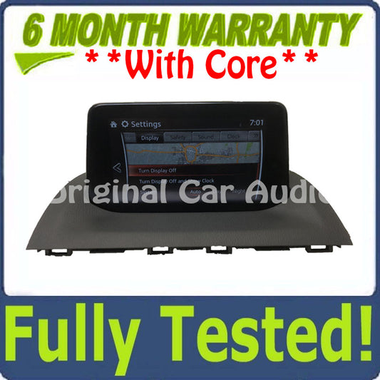 2017 - 2018 Mazda 3 OEM Information Navigation Display System B61A 61 1J0 BLEMISHED