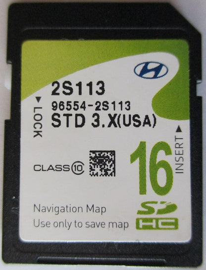 2013 - 2015 Hyundai Tucson OEM Navigation Maps Factory SD Card STD 3.X 2S113