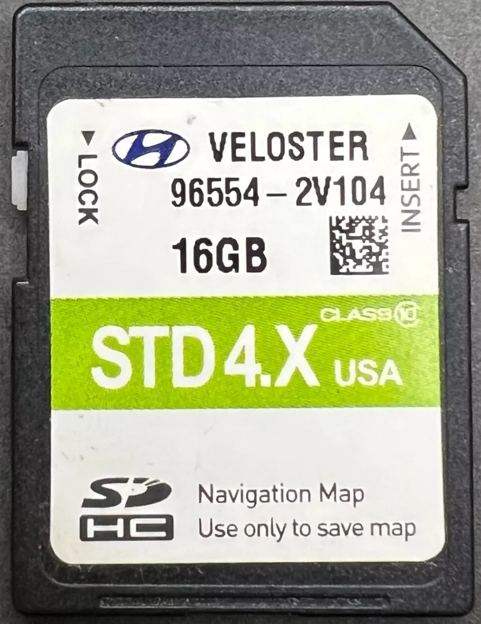 2016 - 2018 Hyundai Veloster OEM Navigation Maps Factory SD Card STD 4.X 2V104
