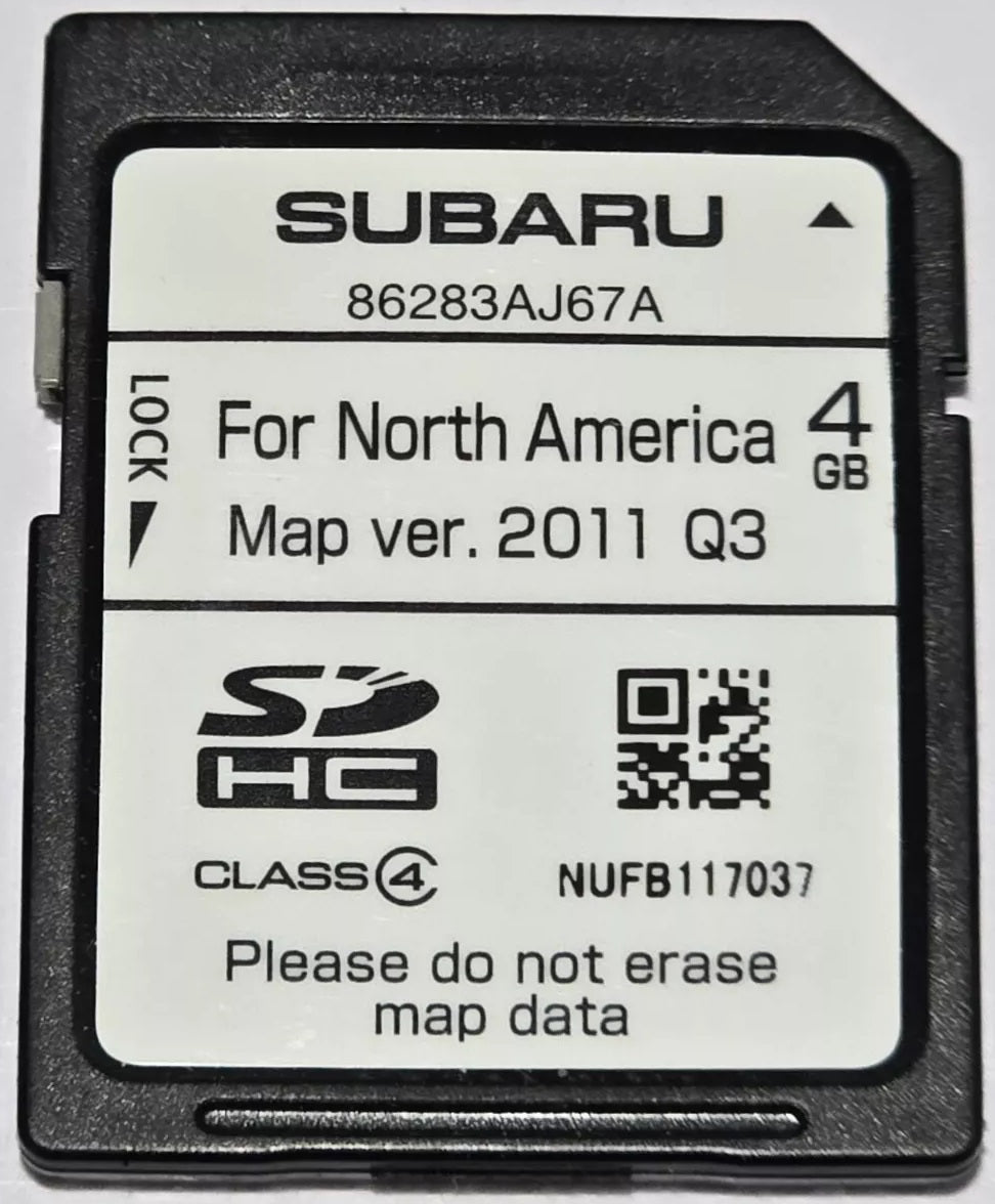 2013 Subaru Legacy Outback OEM Navigation SD Card Map Ver. 2011 Q3