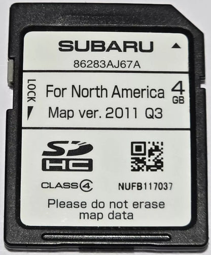 2013 Subaru Legacy Outback OEM Navigation SD Card Map Ver. 2011 Q3