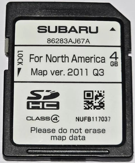 2013 Subaru Legacy Outback OEM Navigation SD Card Map Ver. 2011 Q3