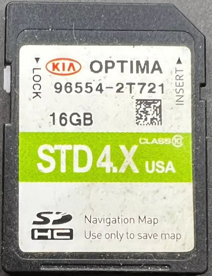 2014 - 2015 Kia Optima OEM Navigation Maps Factory SD Card STD 3.X 2T721