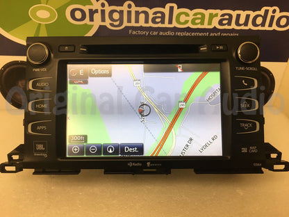 2014 - 2020 Toyota Highlander OEM Navigation Touch Screen Replacement Repair