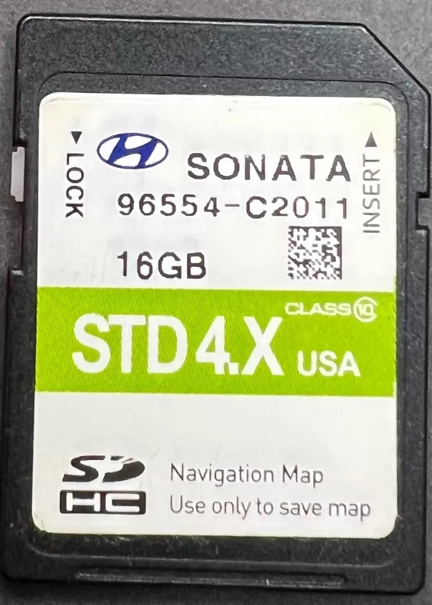 2015 - 2017 Hyundai Sonata OEM Navigation Maps Factory SD Card STD 4.X C2011