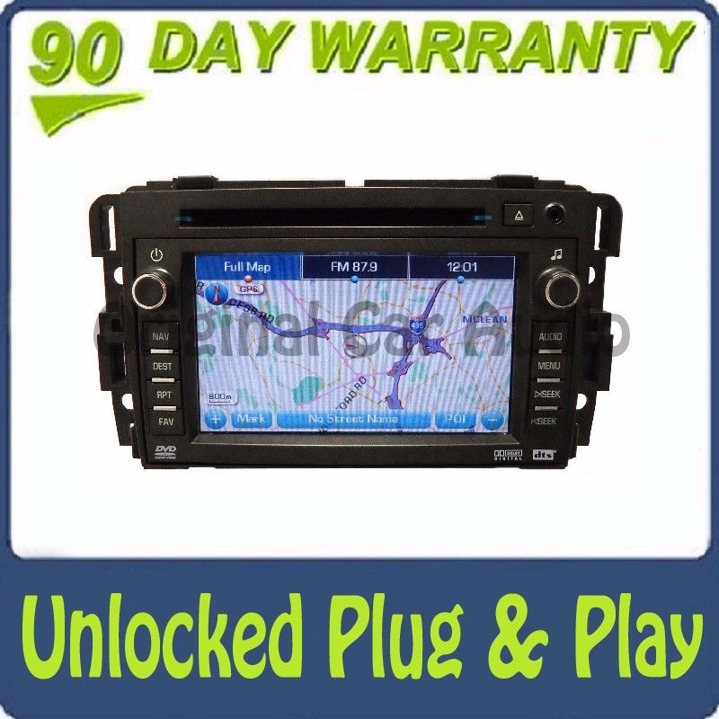 Unlocked Buick Navigation GPS Display Screen Radio Stereo