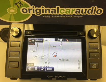 2014 2015 TOYOTA TUNDRA OEM Radio CD Player GPS NAVIGATION XM BLUETOOTH Touch Screen 57074, 510119, 57073