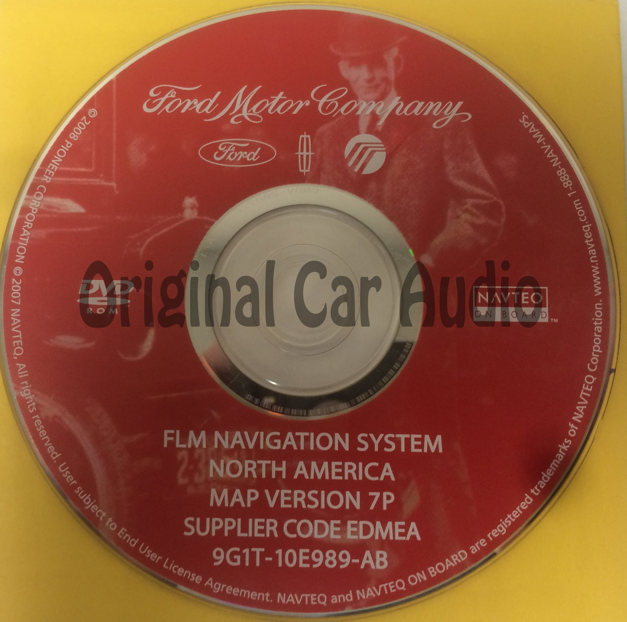Ford Lincoln Mercury Navigation System GPS DVD Drive Disc 9G1T-10E989-AB Map Release 7P