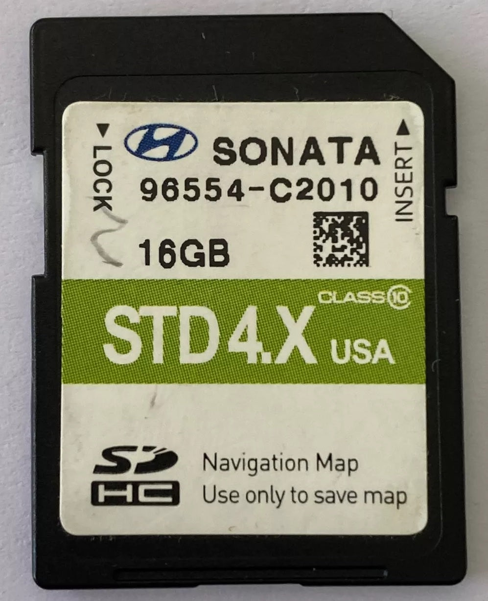 2015 - 2017 Hyundai Sonata OEM Navigation Maps Factory SD Card STD 4.X C2010