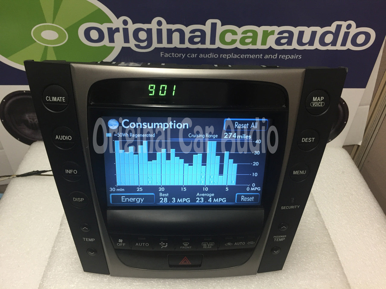 Refurbished 2007 Lexus GS450H Navigation GPS CD Radio Display Information Screen OEM Climate Control