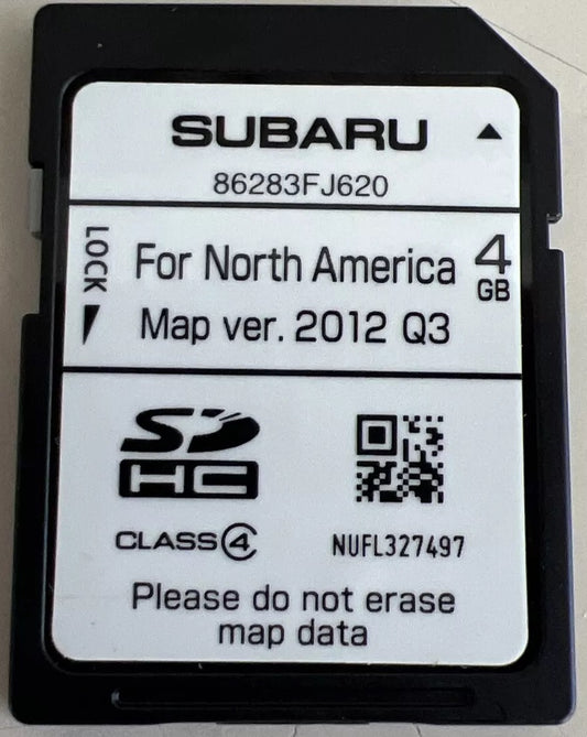 2014 - 2016 Subaru Crosstrek Impreza OEM Navigation SD Card Map Ver. 2012 Q3