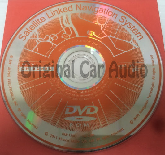 Acura Honda Satellite Navigation System GPS DVD Drive Disc BM513AO Ver. 3.B0
