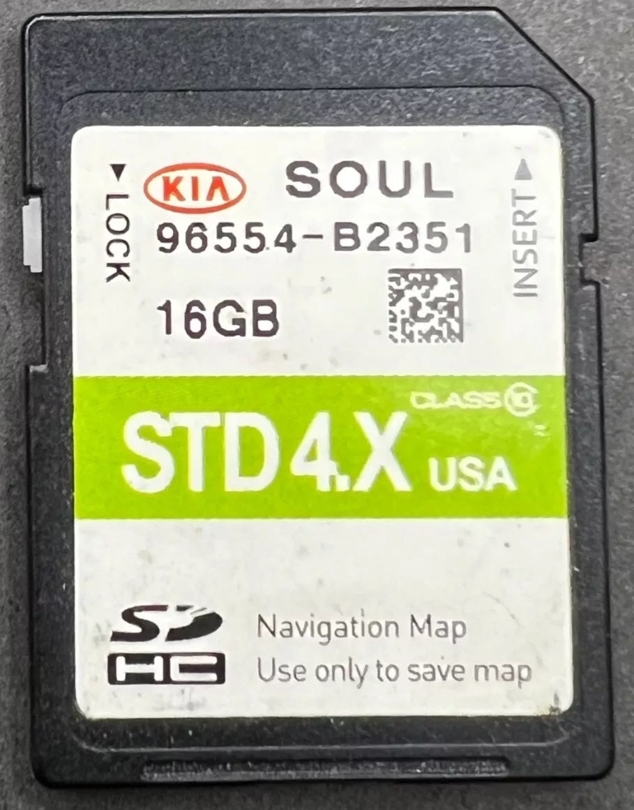 2014 - 2016 KIA SOUL OEM Navigation Maps SD Card STD 3.X B2351