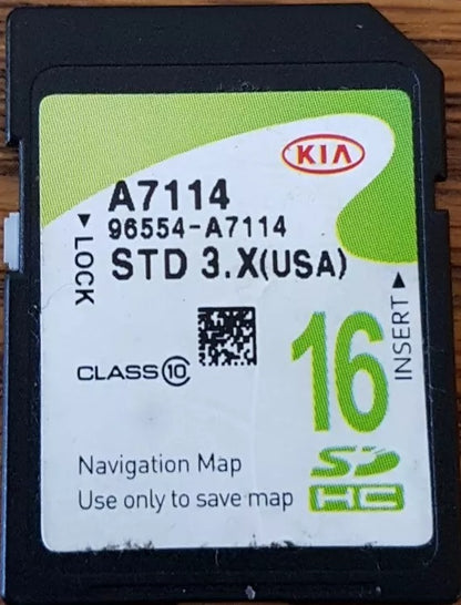 2014 - 2016 Kia Forte OEM Navigation Maps Factory SD Card STD 3.X A7115
