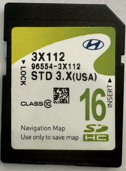 2016 - 2018 Hyundai Elantra OEM Navigation Maps Factory SD Card STD 4.X 3X112