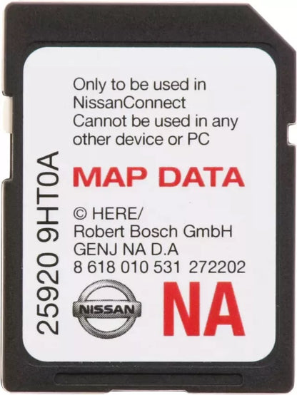 2014 - 2018 Nissan OEM NAVTEQ BOSCH Navigation Map SD Card 9HT0A