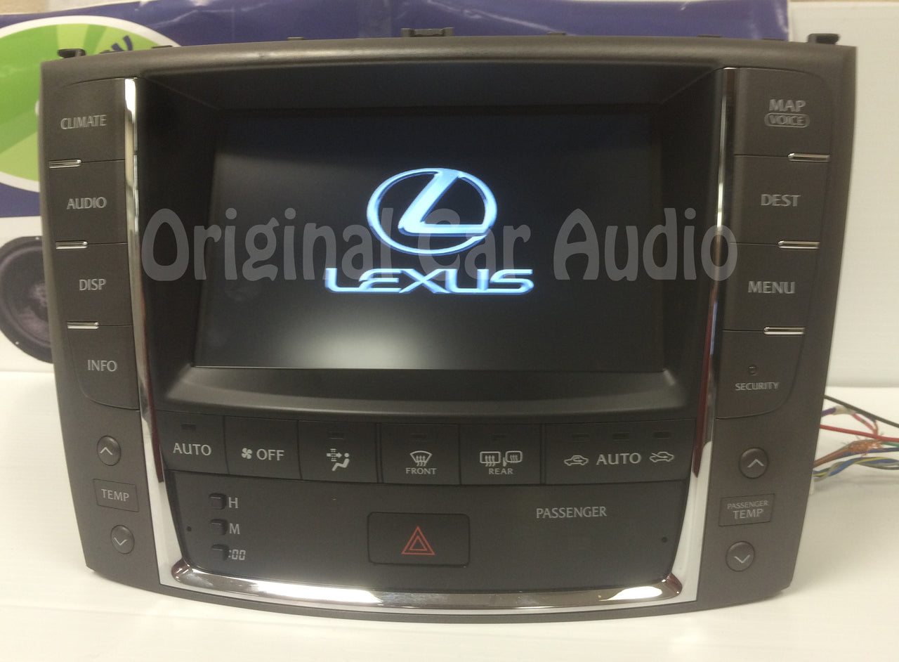 2009 Lexus IS350 OEM Navigation Radio AM FM Display Screen With Climate Controls