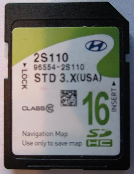 2013 - 2015 Hyundai Tucson OEM Navigation Maps Factory SD Card STD 3.X 2S110