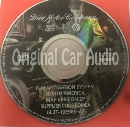 Ford Lincoln Mercury Navigation System GPS DVD Drive Disc 6L2T-10E989-AF Map Release 2P